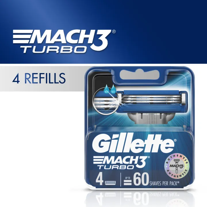Gillette Mach 3 Turbo Cartridge Refill 4s | Lazada PH