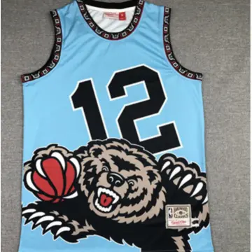 Men's Mitchell & Ness Teal Memphis Grizzlies Hardwood Classics Big & Tall  Big Face Fashion Jersey