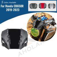 ☁Honda กระจกบังลมกระจกรถจักรยานยนต์ป้องกันที่เบนทางลมหน้าจอด้านหน้าสำหรับ Honda CB650R 2019-2023 CB 650R 650 R อุปกรณ์เสริม CB1000R