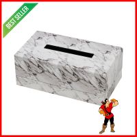 กล่องทิชชูแผ่น PVC KAN LEATHER MARBLE สีขาวPVC TISSUE BOX KAN LEATHER MARBLE WHITE **ทักแชทได้ค่ะ ยินดีบริการ**