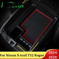 [Xiaofeitian Auto Supplies] Daefar รถกล่องเก็บของที่เท้าแขนกลางสำหรับ Nissan X-Trail T32 Rogue 2014-2020คอนโซลกลาง Flocking ออแกไนเซอร์คอนเทนเนอร์ใหม่