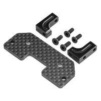 1/10 Climbing Car Steering Gear Seat Carbon Fiber Bridge Bracket R60 Servo Mount Holder for SCX10 Axle