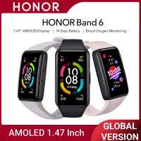 Honor Band 6 Smartwatch ,1.47  "ดิสเพลย์ AMOLED,14แบตเตอรี่สมาร์ทวอท์ชชีวิต,เครื่องวัดชีพจร,ตัวติดตามการนอนหลับและออกกำลังกาย