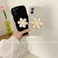 Phone Case เคส Xiaomi 13T Xiaomi13T Pro 5G เคสดีไซน์ใหม่ลายคลื่นขนาดใหญ่ที่เรียบง่ายพร้อมกรอบกลีบดอกสีขาวฝาครอบแบบนิ่ม2023