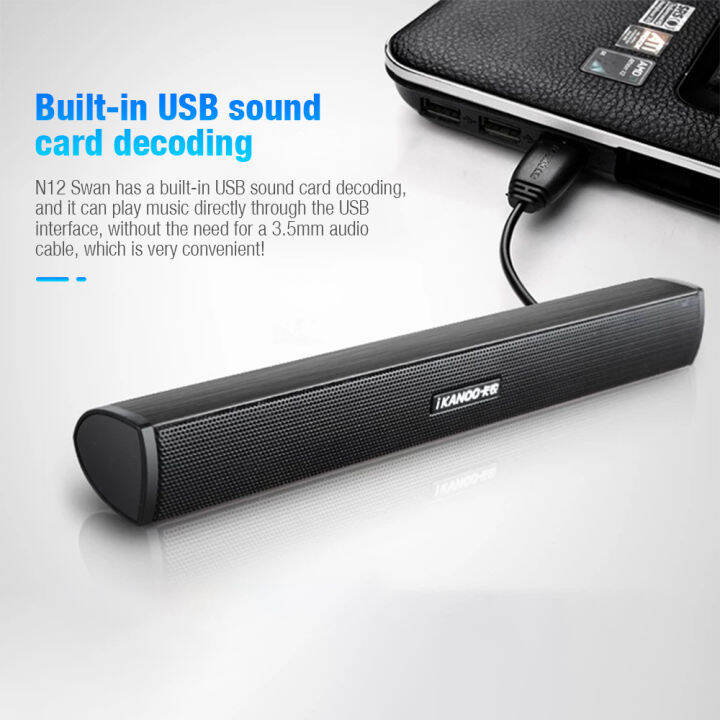 USB Computer Speaker High Quality Portable Subwoofer Soundbar Sound box