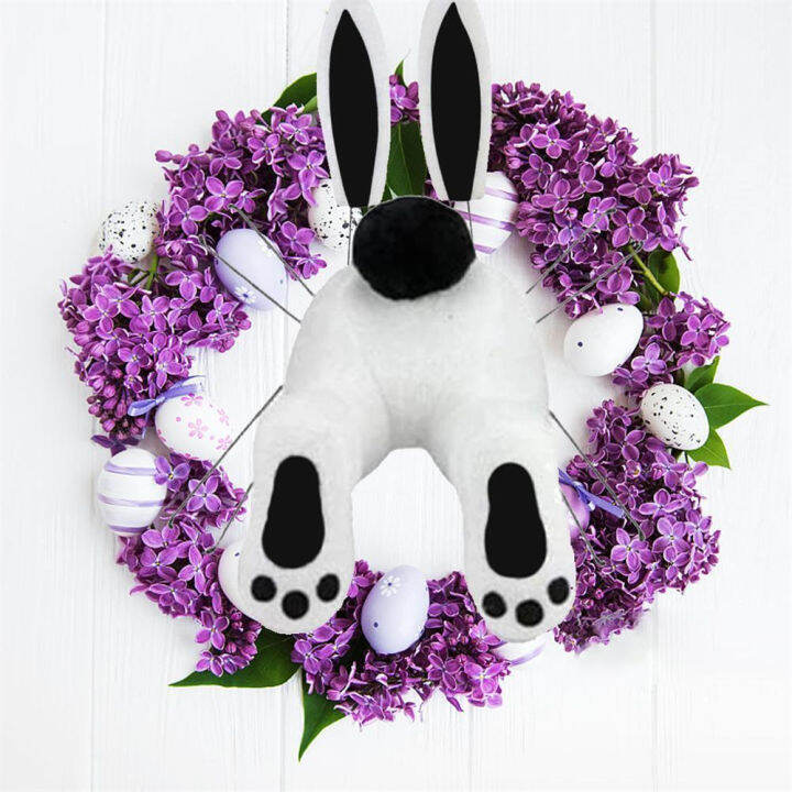 door-ornament-decor-festival-garland-rabbit-easter-wreath