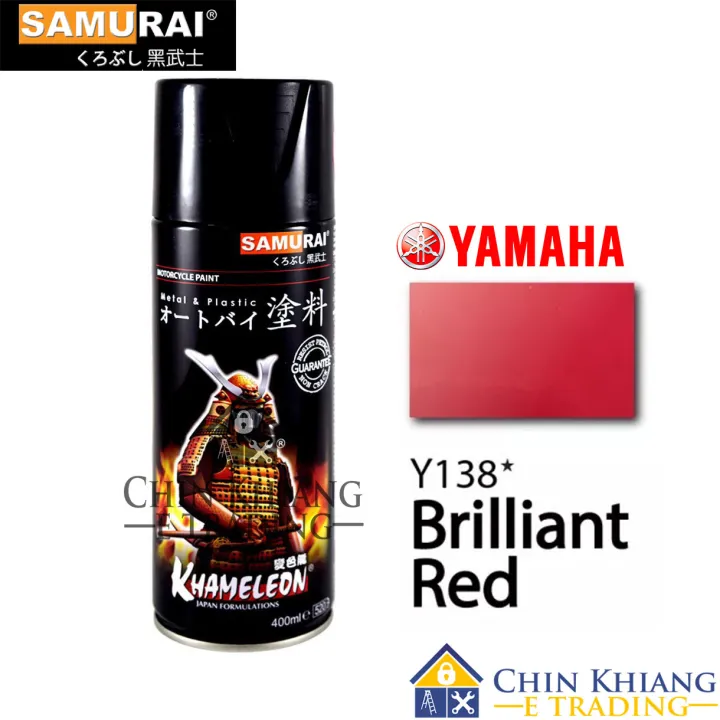 Samurai Y138 Yamaha Brilliant Red Spray Paint 400ml | Lazada