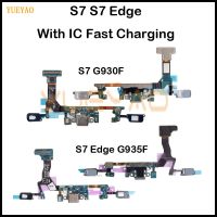 S7ชาร์จ G930สำหรับ Samsung Galaxy S7 Edge G930F G935F USB ดั้งเดิมชาร์จพอร์ตบอร์ด PCB ขั้วต่อแท่นชาร์จสายเคเบิลงอได้ชิ้นส่วนทดแทน LPX3762