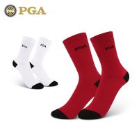 ✳☁♘ American PGA new golf socks womens pure cotton mid-calf socks comfortable breathable and versatile sports socks