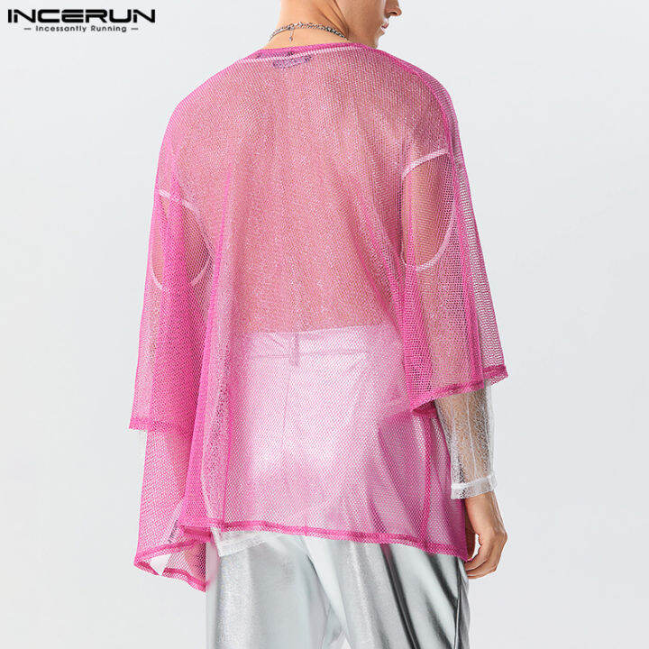 incerun-เสื้อคาร์ดิแกนธรรมดาแขนยาวสำหรับผู้ชายถักลายเส้นที่ดูดีมีสไตล์-สไตล์ตะวันตก