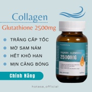 Trắng da COLAGEN -GLUTATHIONE 2500MG viên uống nâng tone cấp tốc đẹp da