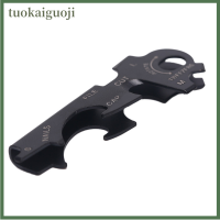 tuokaiguoji 8 in 1 multitools พวงกุญแจสแตนเลสเครื่องมือการอยู่รอดกลางแจ้งอุปกรณ์เกียร์ gadget