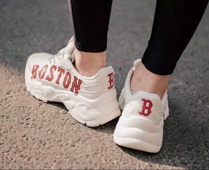 รองเท้า-bosston-รองเท้าแฟชั่น-ผู้หญิง-สีครีม-แดง-size-36-45