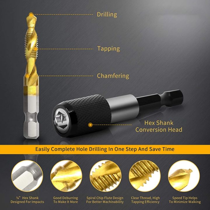 7pcs-combination-drill-and-tap-bit-set-3-in-1-coated-screw-tapping-bit-tool-for-drilling-metric-thread-hss-m3-m10