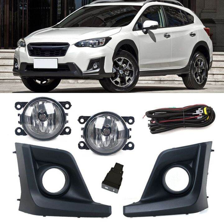 1 Set For Subaru XV Crosstrek 2018 2019 2020 Car Front Bumper Fog Light