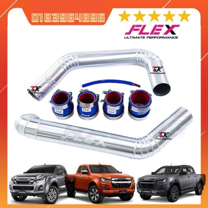 FLEX Aluminium Turbo Intercooler Hose Pipe Piping Isuzu Dmax Mitsubishi