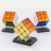 ✘๑ tqw198 Cyclone Boys Metallic 3x3x3 Magnetic Speed Cube 3x3 Metal Puzzle Magnets Rubiks Cube Educational Toys for Children