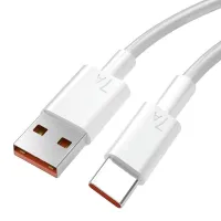 USB ที่มีประสิทธิภาพสำหรับการ7A สายชาร์จชนิด C/100W สายสายชาร์จแบบเร็วพิเศษสายชาร์จยืดหยุ่นได้ในสายชาร์จเร็ว