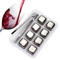 Stainless Steel Ice Cubes, Reusable Chilling Stones for Whiskey Wine, Keep Your Drink Cold Longer