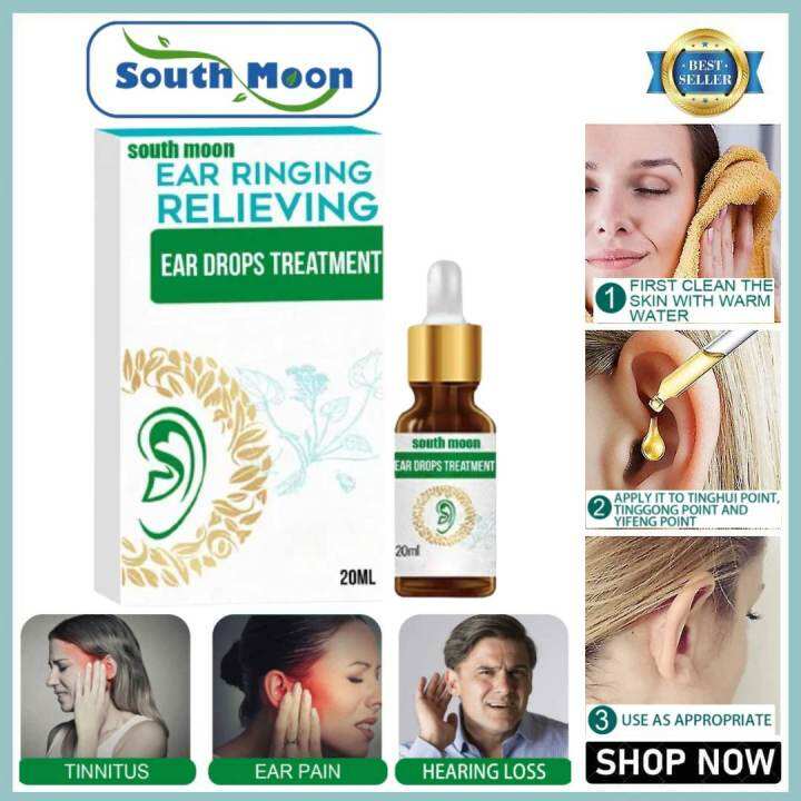 TOP SELLING!!! South Moon Ear Ringing Treatment Oil Deafness Earache ...