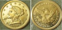 【Big savings】 $2.5 Liberty Gold 1856-C Coins