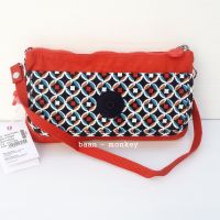 KIPLING SHOP ของแท้เบลเยี่ยม กระเป๋าถือคล้องมือ  Kipling VECKA Aqua Print