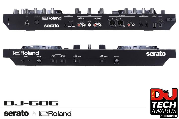 roland-ตัวควบคุมดีเจสองช่องสี่สำรับ-dj-505