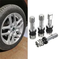 วาล์วรถยนต์ยาง4ชิ้น TR48E Bolt-In อุปกรณ์รถยนต์วาล์วยางล้อลำต้นฝาครอบกันฝุ่นยานพาหนะโลหะสแตนเลสสตีลปากตรง