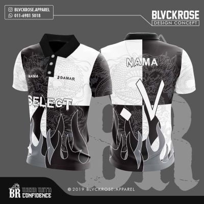 Custom Jersey Blvckroseapparel Polo FULL SUBLIMATION 0KTY