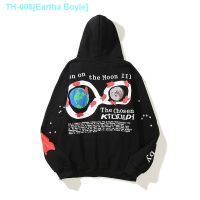 ❀﹊✲ Eartha Boyle Autumn and winter hot style popular logo man lovers leisure hooded fleece big yards 3 d printing loose kangaroo pocket coat