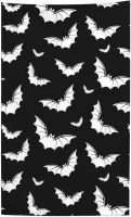 Microfiber Gothic Bat Beach Towel Funny Halloween Bats Goth Retro Black and White Bath Towels Pool Swim Towel Travel Bathroom