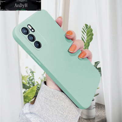 AnDyH Casing Case For OPPO Reno6 Reno 6 Pro 5G Case Soft Silicone Full Cover Lens Camera Protection Shockproof Candy Cases