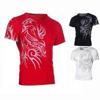 Speed sell tong the new style summer printing tattoo round collar short sleeve T-shirt