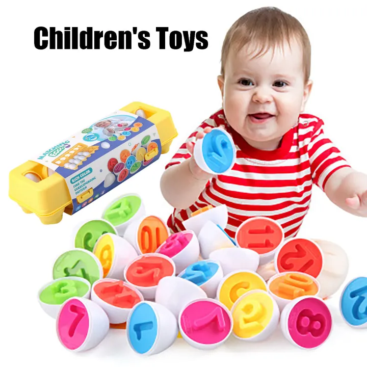 FUN 12pcs Early Childhood Education Toys Simulation Digital Splicing