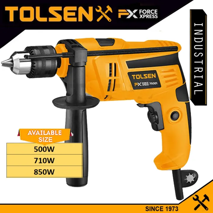 tolsen tools complete set Tolsen Industrial Impact Drill (500W - 850W ...