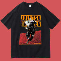 Hot Anime Jujutsu Kaisen Graphic T-shirts Manga Itadori Yuji T Shirt Casual Men Short Sleeve High Quality Tees Streetwear แฟชั่นแขนสั้นผ้าฝ้าย