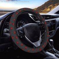 【CW】✒♧  Steering Covers Anti Elasticity Car Accessories Protector 15 Inch