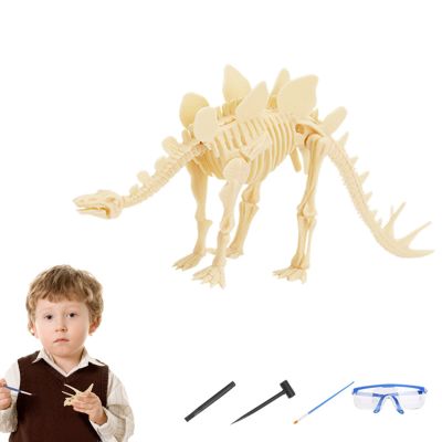 ✳ jiozpdn055186 Brinquedos educativos dinossauro dig kit arqueológico dino de escavação para crianças caule brinquedo meninos meninas presentes