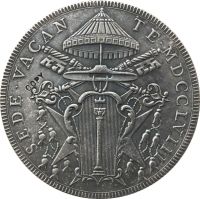 【COOL】 Hello Seoul Italian States 1758 Scudo - Clement VIII Sede Vacante Copy Coins