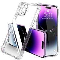 Shockproof Silicone Clear Phone Case for iPhone 13 11 14 Pro Max 12 Mini Lens Protection Back Case for IPhone XS MAX XR 7 8 Plus