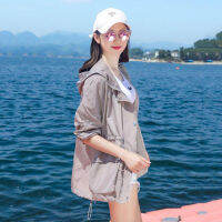 HotWomen S Sun Protection Jacket 2023ฤดูร้อนใหม่แฟชั่นหญิงสั้นหลวม Ded บาง Windbreaker หญิง Sun Protection Clothing