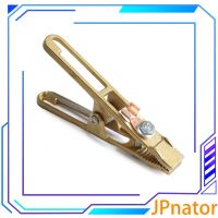 JPnator Pcf* ทนทานสายดินไฟฟ้าสายทองแดงจับยึดคลิปพื้นรูปร่างที่หนีบสำหรับเชื่อมสำหรับเครื่องเชื่อม