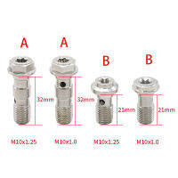 ท่อเบรกแบนโจน็อต M10 1.0และ1.25สแตนเลส304 CNC สำหรับปั๊มเบรกรถจักรยานยนต์,คาลิปเปอร์,อุปกรณ์คลัทช์ไฮดรอลิ