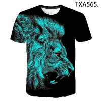 2023 newnew Animal Lion T เสื้อพิมพ์การ์ตูน COOL TEE