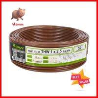 สายไฟ THW IEC01 RANZZ 1x2.5 ตร.มม. 50 ม. สีน้ำตาลTHW ELECTRIC WIRE IEC01 RANZZ 1X2.5SQ.MM 50M BROWN **สอบถามเพิ่มเติมได้จ้า**