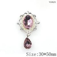 YUNZE ปุ่มเข็มกลัดมุกหัวสวยขนาด50X30มม. สำหรับเครื่องประดับอัญมณีตรงกลางดอกไม้ติดผมของตกแต่งงานแต่งงานแบบทำมือ