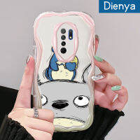 เคส Dienya สำหรับ Xiaomi Redmi 10 10C นายกรัฐมนตรี9 12C C55 POCO POCO M2การ์ตูนน่ารักสีน้ำมันลาย Totoro Motif โค้งขอบเคสใสฝาครอบป้องกันเคสมือถือใส