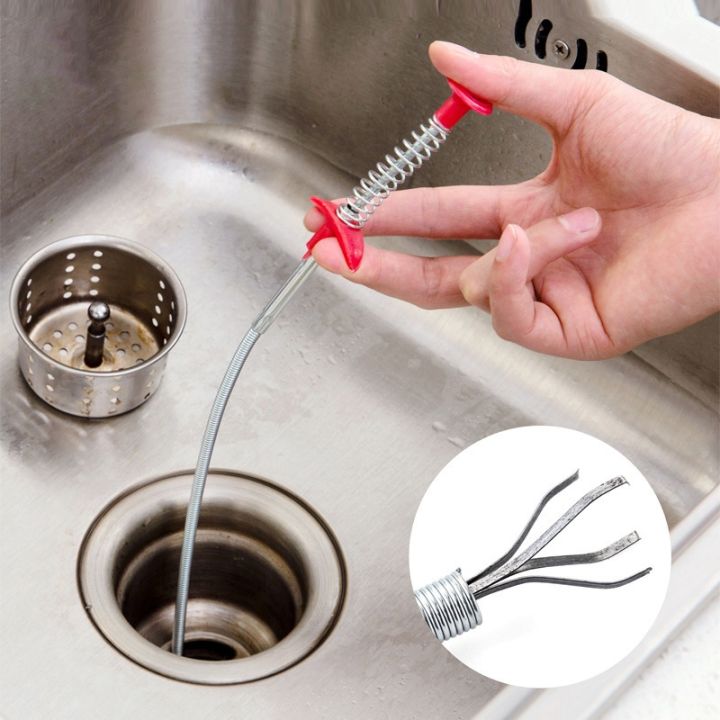 like-activities-sticks-แปรงลวดล้างท่อทำความสะอาดกำจัดสิ่งอุดตันเครื่องมือขุดลอกขนาด24-4นิ้วที่ขจัดอุดตันอุปกรณ์ทำความสะอาดของใช้ในครัวเรือนสำหรับอ่างล้างจาน