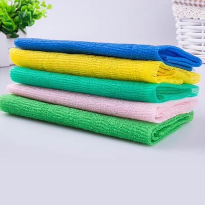 30*90 Long Rubbing Back Foam Bath Towel Korean-style Version Towel Bath Non-rubbing Nylon Towel Korean Strong Bath Soft Bath Extended Towel T4T2