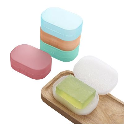 XUNZHE 1Pcs 7 * 10 * 3.5 cm Rectangular sponge soap box Plastic Water Drain Sponge Holder Soap Storage Box Home Organization Soap Dishes
